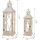 Farmhouse Wood Metal Lanterns