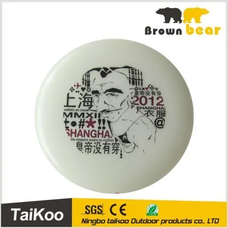 white professional ultimate fabric frisbee disc