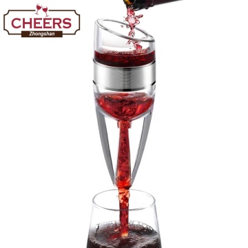 NUEVO Decantador de Airator de vinos mejorados: vertido de aire acondicionado y difusor para vino tinto