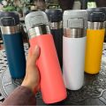 Spray double-layer vacuum sports water cup