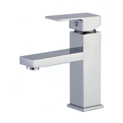 Square Brass Single Handle Basin Faucet