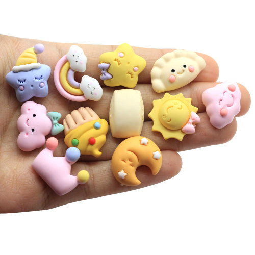 100pcs/lot Simulation Cartoon Kawaii Resin Decoration Crafts Flatback Cabochon Scrapbooking Fit Hair Clip Embellishments Diy Acc