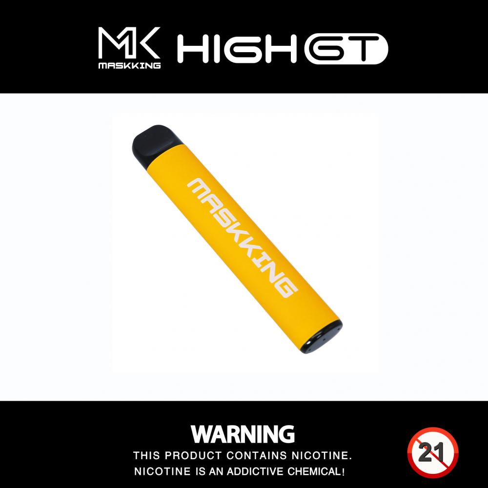 Maskking อุปกรณ์ Vape แบบใช้แล้วทิ้งบุหรี่อิเล็กทรอนิกส์ High Gt