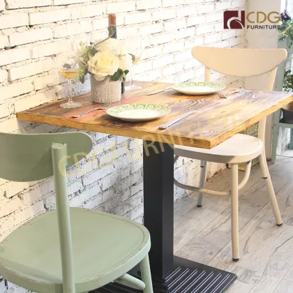 Industrial Colorful Metal Aluminium Dining Chairs - Wholesale Factory Direct