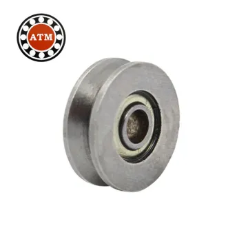 Sliding Door Rollers Wheel Rubber Coated Pulley Bearings