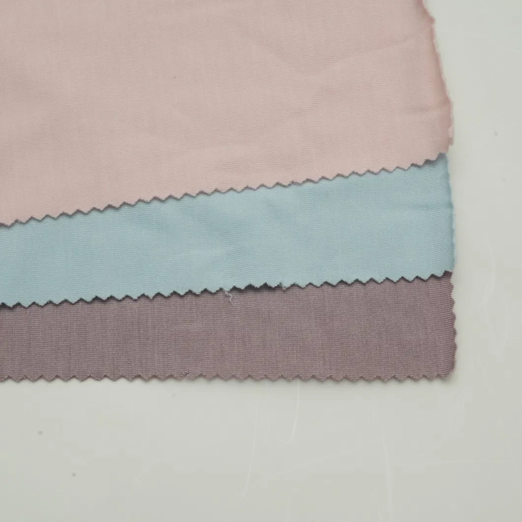 Tecido de malha de jersey simples sólido Rt Spandex com escova