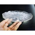 Gran plato de oro transparente