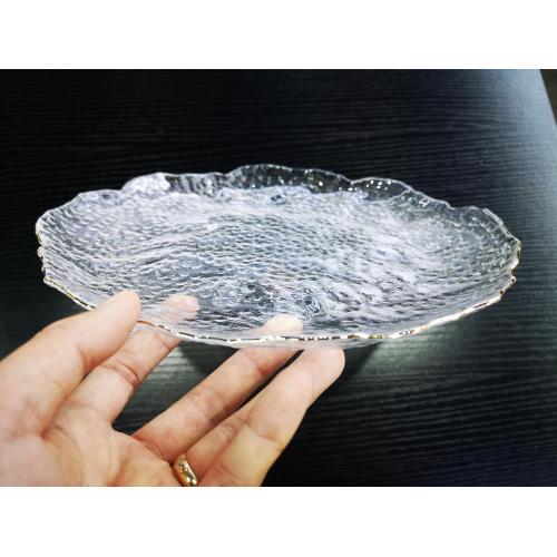 Large Transparent Gold Plate