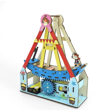 GoldMoc Viking Longship Building Blocks - Viking Pirate Ship Toy Boat Ship Model Educational Kids Toy