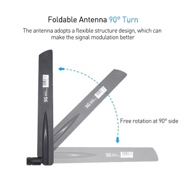 Antenna WiFi 2.4G 5,8 g di gomma