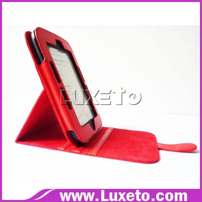 Stand leather case for Nook Touch