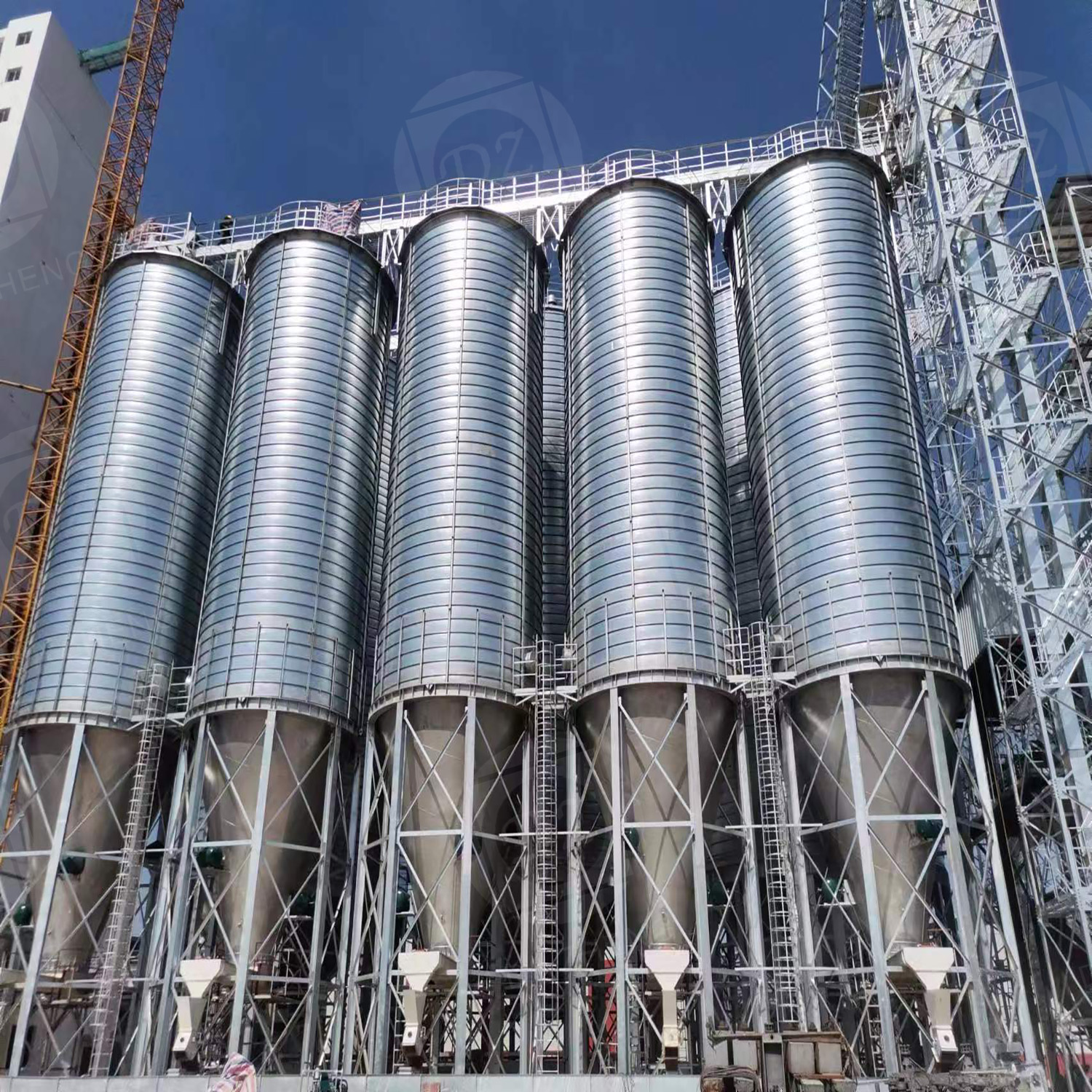 Galvanized Steel Sheet Silos for Grain Storages