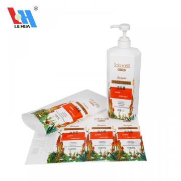 Custom Shampoo Bottle Heat shrink Wrap Labels Packaging