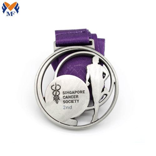 Custom heart shape sport medal price