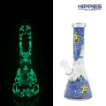 Glass Smoking Bong with Luminous pattern