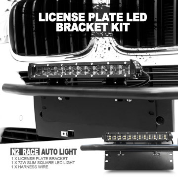 Christmas Promotion license plate mount bracket with 72w led light bar