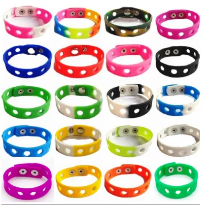 Custom Adjustable Silicone Wristbands for Shoe Decorations - Good Quality Wholesale