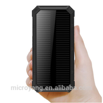 2016 hot sale Portable power bank 10000mah for cell phone solar power bank