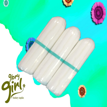 Chlorine free cotton rayon non applicator tampon