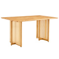 Solid Wood Modern Rectangular Dining Table
