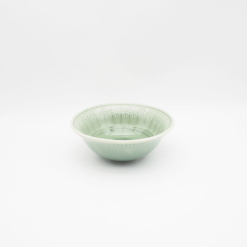 Colore Glazed Salad Ceramic Ramen Bowl per casa