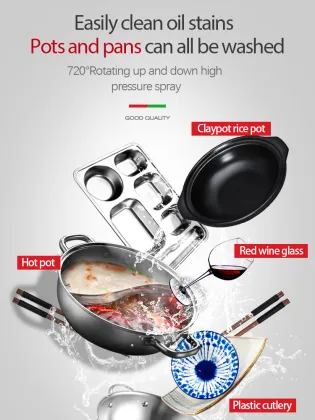 Chefmax Commercial Free Standing Dishwasher - Automatic Kitchen Dish Machine for Hotels and Restaurants