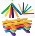 Flerfärgade naturliga Popsicle Sticks