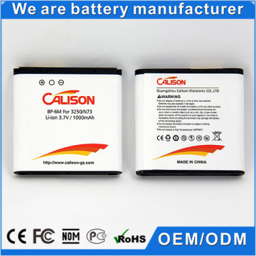 1000mAh BP-6M cellphone batteries