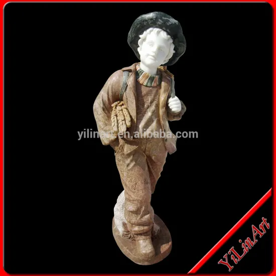 Hand Carved Marble Boy Statue (YL-R116)