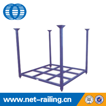 Warehouse commercial metal steel stackable foldable tire rack