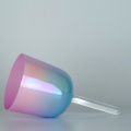 Q're Double Colored Griff Crystal Singing Bowl für Meditation