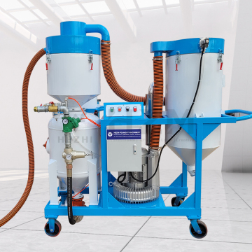 Portable Dustless Recycling Dry Sand Blaster with Vacuum Recovery System - Price