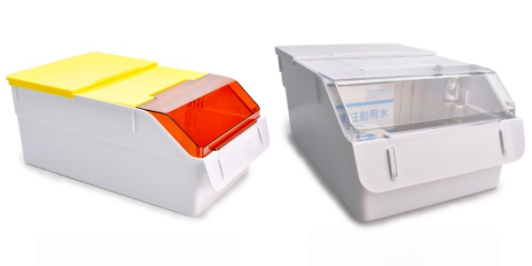 medical supply storage bins