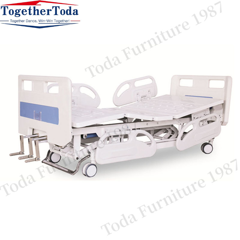 best quality three crank manual hospital bed