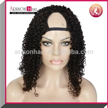 Cheap Afro Kinky Curl U Part Wig Virgin Indian Hair