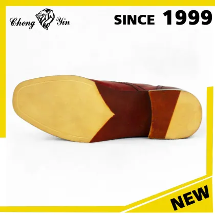 New arrival classy winter red leather men dress shoes genuine leather boots