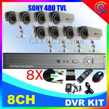 8 Ch Cctv Dvr Kit 8 Ir Cameras H.264 Cctv System Cee-dvr-8208v