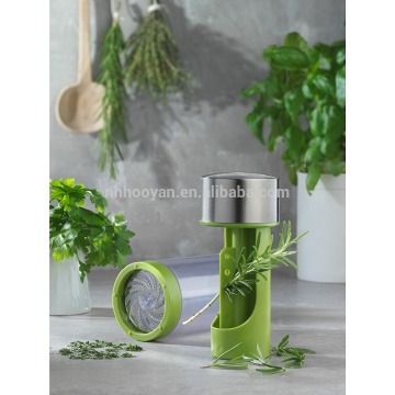 2017 amzon hot selling 2 in 1 kitchen tools herb stripper salt and pepper grinder