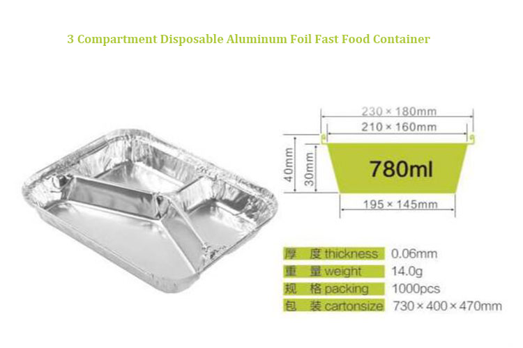 3-Compartment-Disposable-Aluminum-Foil-Fast-Food-Container