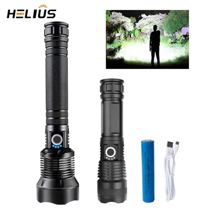 Waterproof Zoomable XHP70/50 Tactical Flashlight for Self Defense