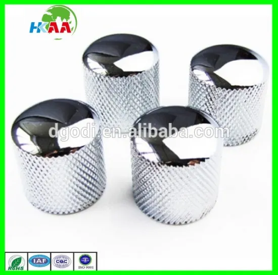 high precision custom good quality zinc plating small metal guitar knobs,aluminum knurled bass knob,quality guitar knobs