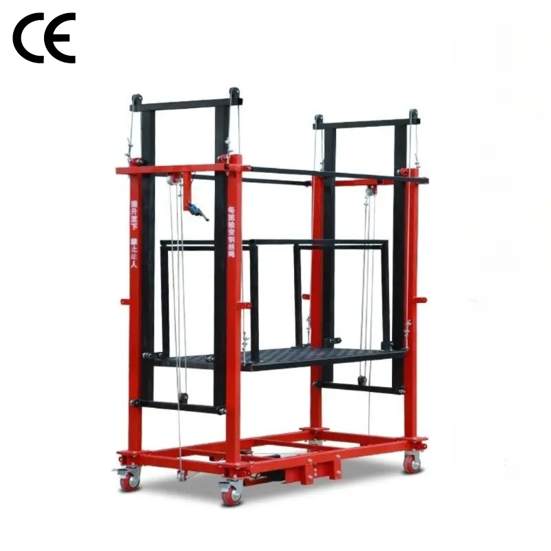 6M Mobile Electric Scaffolding Lift Platform for Construction - Foldable and Multi-Mode