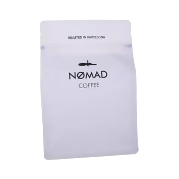 white kraft paper freshness valve coffee bags 250g