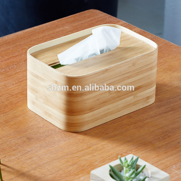 Bamboo table desk tissue holder toilet paper tissue holder box Bamboo tissue box