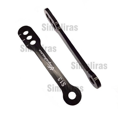 Black Anodized Finish 3-Positionsabsenkungsverbindung für Suzuki Hayabusa 99-20