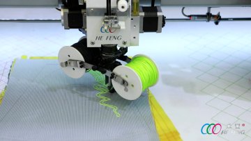 3D fly knitting shoes upper rope embroidery machine perfect solution for your sport shoes upper embroidery