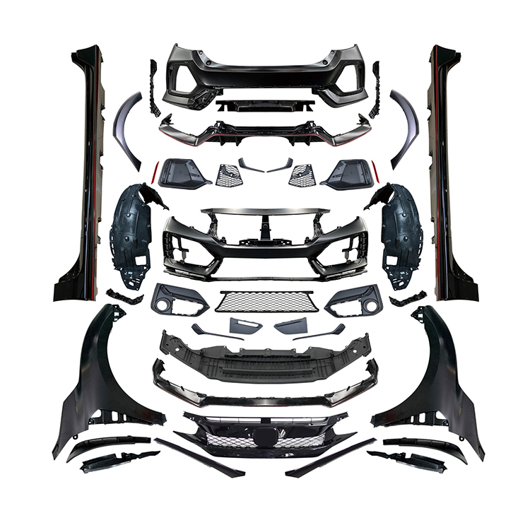 2020 Type-r Style Wide Body Kit For Honda Civic Hatchback 2016-2020 ...