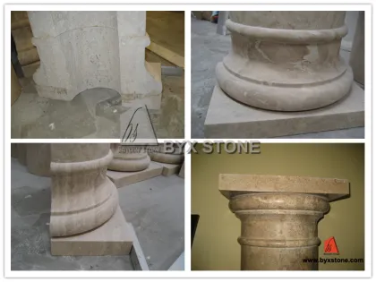 Marble Hollow Ramon Column / Marble Pillar Columns