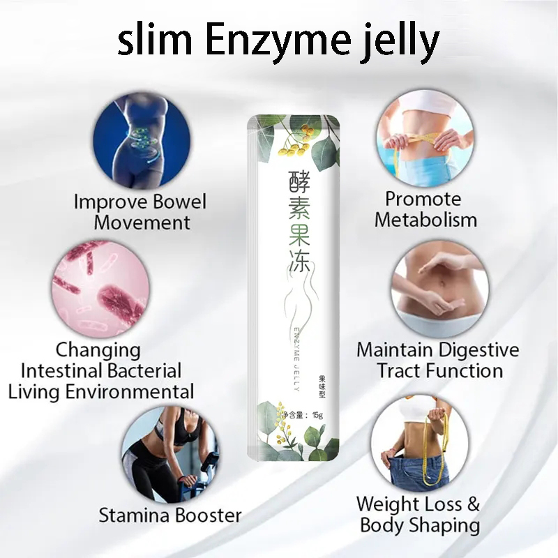 OEM/ODM Natural Vegan Fiber Fat Loss Probiotic Jelly Detox Weight Loss Enzyme Probiotic Jelly for Slimming