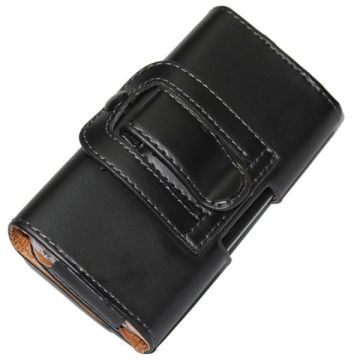 Black Iphone 3g / 3gs Leather Cases , Lychee Pattern Phone Covers Oem